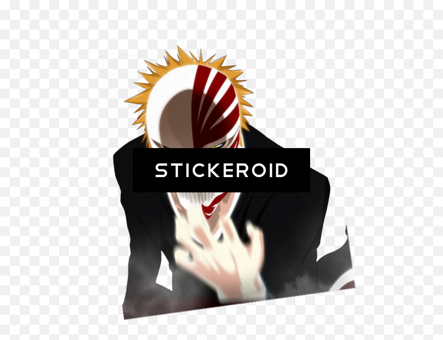 Download Ichigo Anime Bleach Kurosaki - Bleach Kurosaki Ichigo Hollow Mask Png,Bleach Logo Transparent