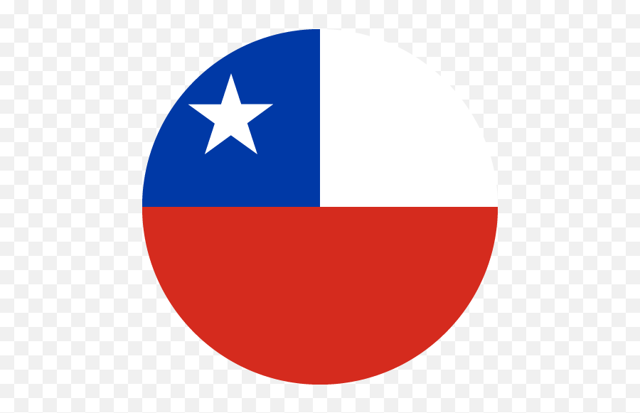 Vector Country Flag Of Chile - Circle Vector World Flags Chile Flag Icon Png,Uruguay Flag Png