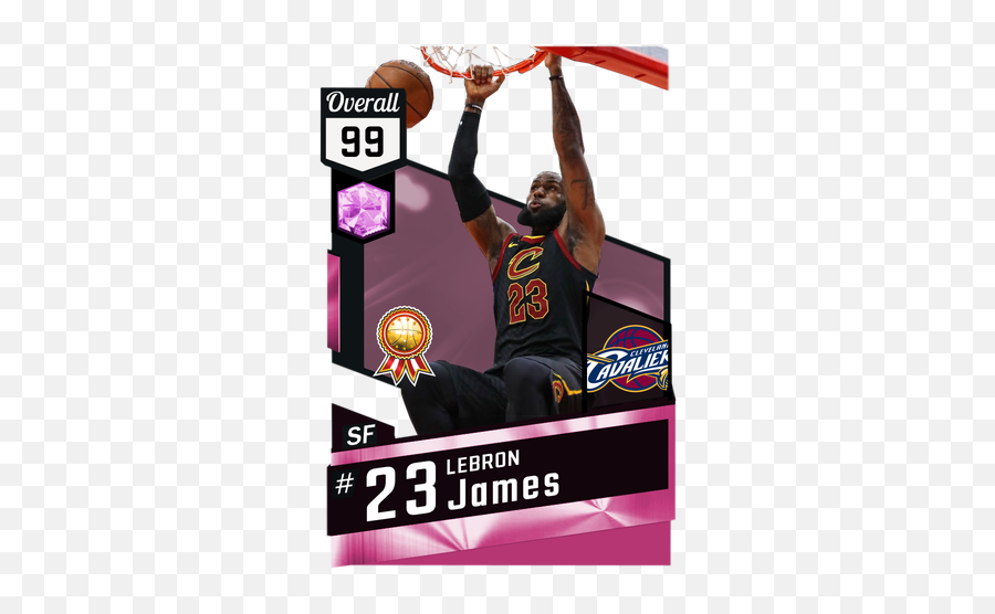 Lebron James - Nba 2k17 Custom Card 2kmtcentral Deron Williams Myteam Png,Lebron James Dunk Png