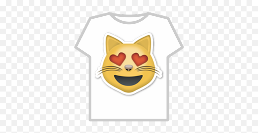Smiling Cat Hearts Emoji - Cute Free T Shirts On Roblox Png,Smiling Emoji Transparent