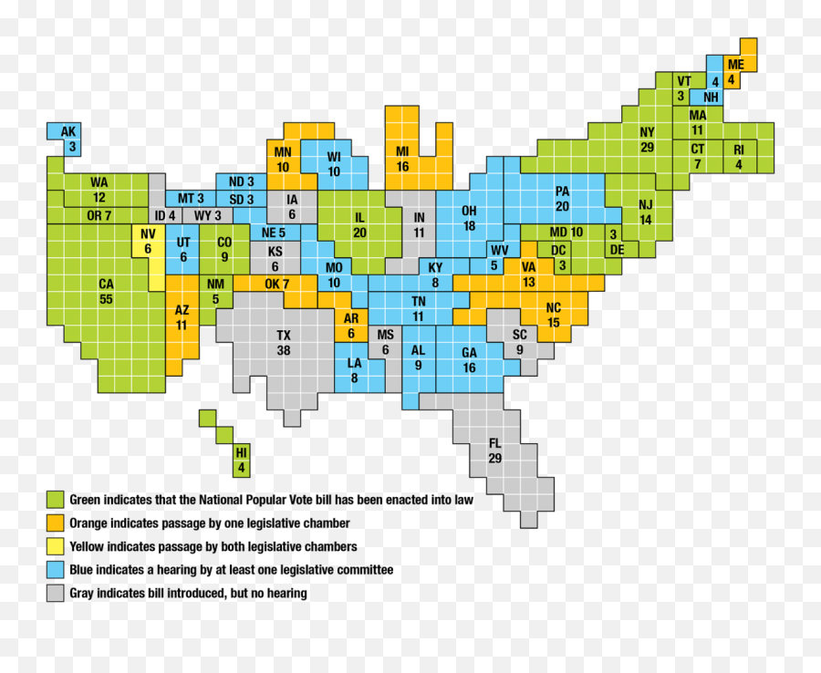 National Popular Vote - Many Votes Are Each State Worth Png,Popular Icon