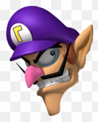 Waluigi Face Transparent Png Clipart - Wario And