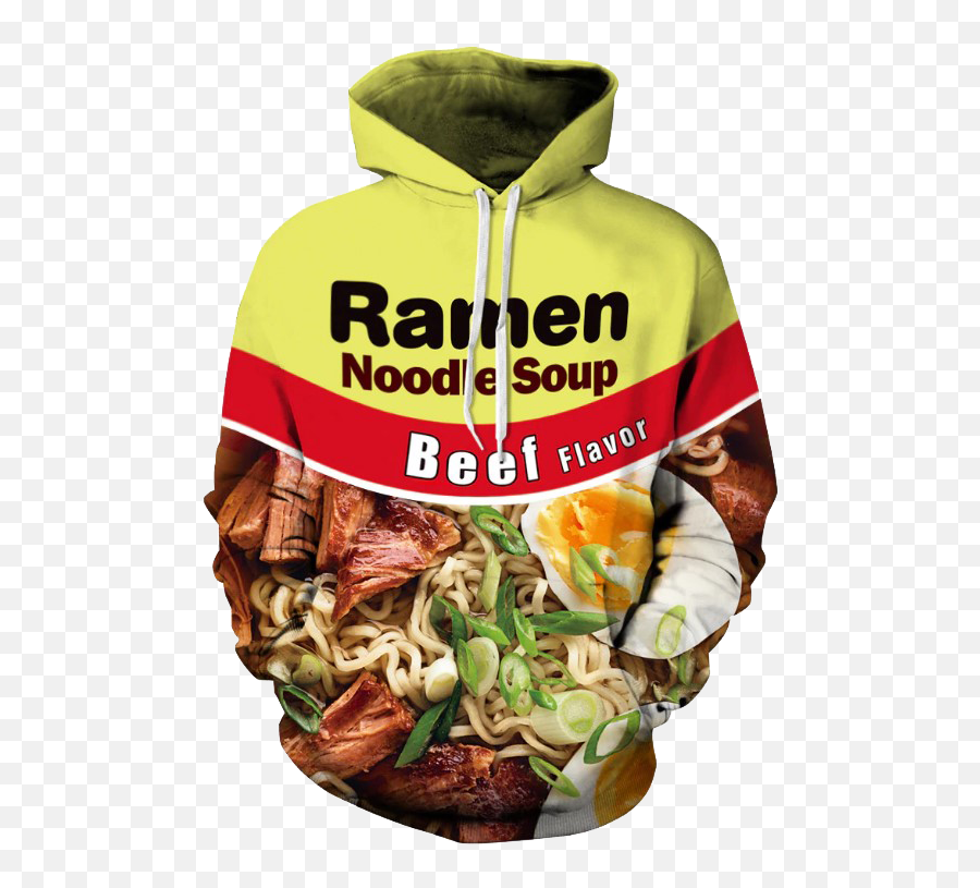 Ramen Noodle Soup - 3d Pullover Hoodie By Www Beef Ramen Noodle Hoodie Png,Ramen Noodles Png
