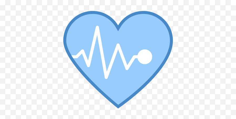 Pin - Blue Heart With Pulse Png,Spotify Heart Icon