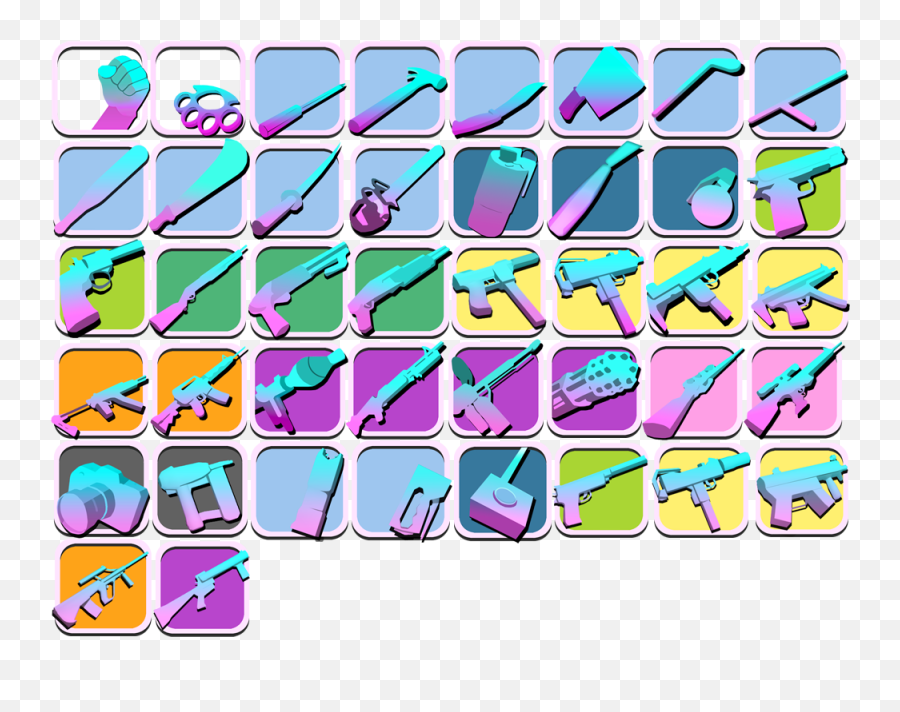 Stylish Weapon Icons For Gta Vice City - Proggtaru Gta Vice City Icons Png,Ruger Icon