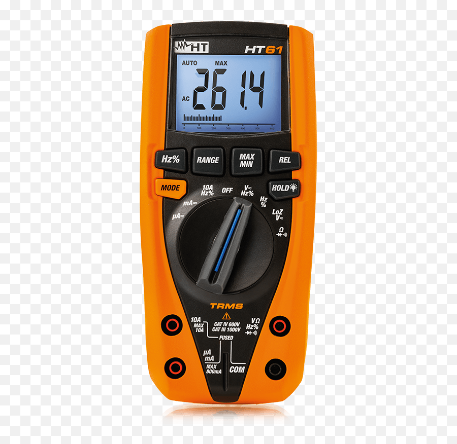 Ht Instruments Ht61 Trms Digital Multimeter With 6000 Counts Current Up To 10a Stratatek Tu0026m - Multímetro Digital Profesional Png,Multimeter Icon