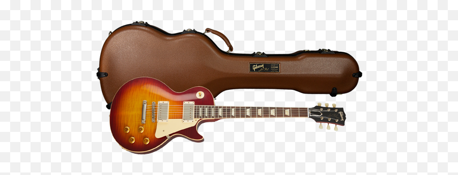 Gibson Signature Series Instrument Case - Gibson 60th Anniversary 1960 Les Paul Standard V3 Washed Bourbon Burst Png,Hofner Icon Bass