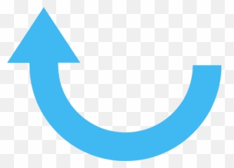 Transparent Green Arrow Up Pnggrid - Curved Blue