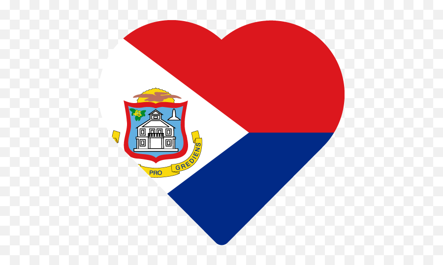 Vector Country Flag Of Sint Maarten - Heart Vector World Flags St Maarten Flag Circle Png,Dutch Icon