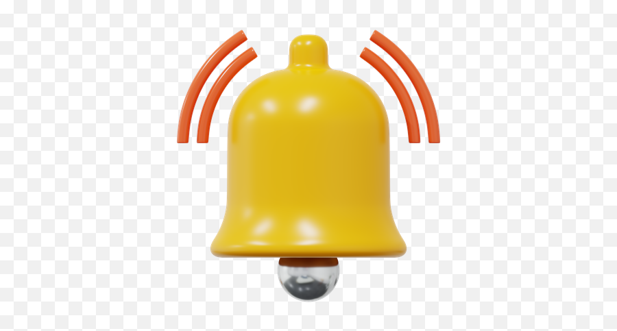 Premium Notification Ring 3d Illustration Download In Png - Ghanta,Bell Ringing Icon Png