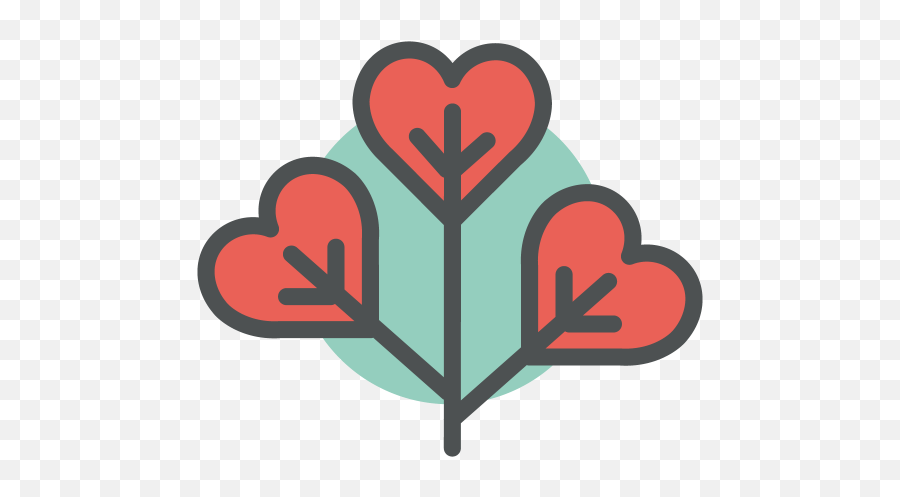 Heart Plant Free Icon - Iconiconscom Three Leaves Icon Png,Shrub Icon