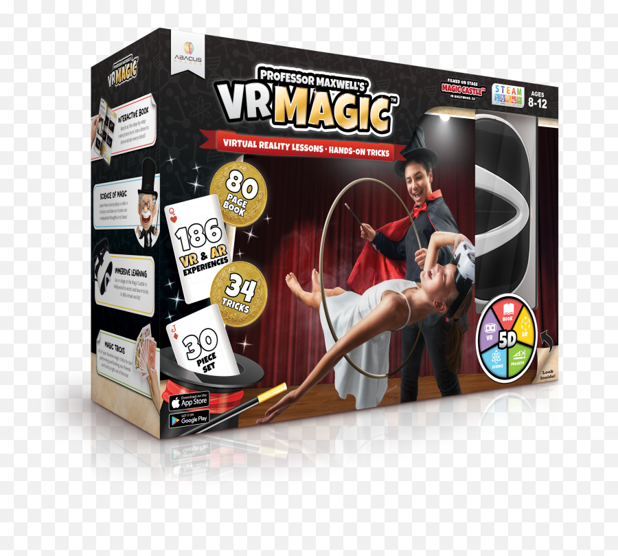 Professor Maxwellu0027s Virtual Reality Magic Trick Set For Kids - Vr Magic Educational Toys Stem Kits Vr Magic Kit Png,Magic Icon Pack