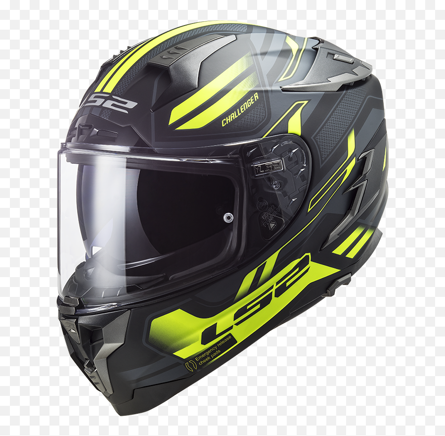 Ls2 Helmets Challenger Hpfc - Ls2 Black Helmet And Red Png,Icon Gt Helmet