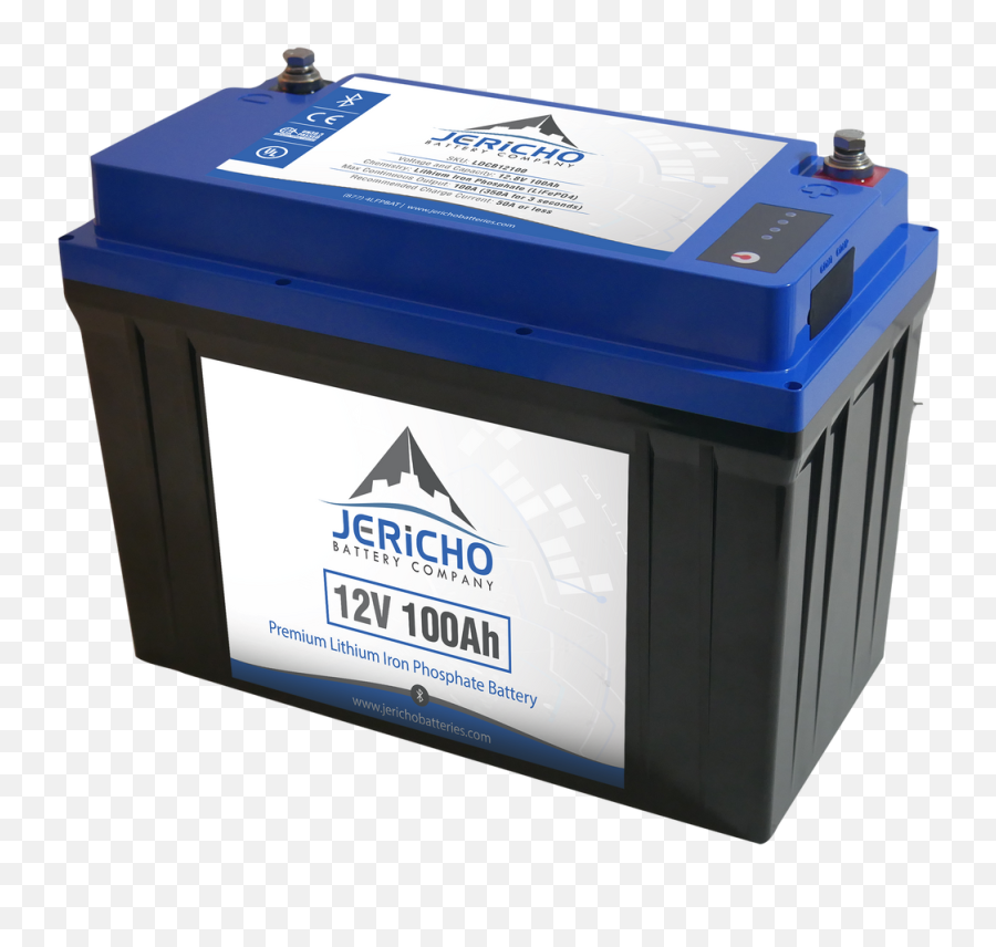 Jericho 12v 100ah Premium Lifepo4 Deep Cycle Battery With - Portable Png,Change Battery Icon