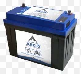 Jericho 12v 100ah Premium Lifepo4 Deep Cycle Battery With - Portable Png,Change Battery Icon