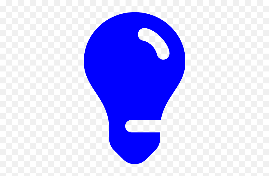 Blue Light Bulb 5 Icon - Free Blue Light Bulb Icons Green Light Bulb Icon Png,Light Bulb Icon