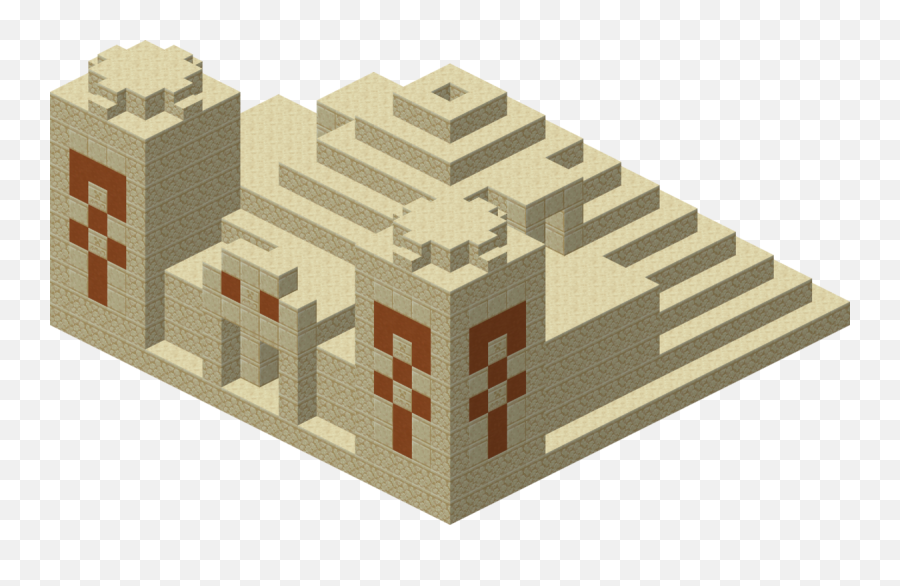 Desert Pyramid - Minecraft Desert Temple Png,Pyramid Png