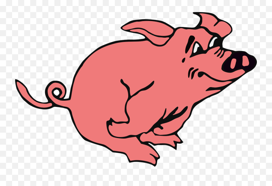 Running - Pig Pig Running Clip Art Png,Pig Png