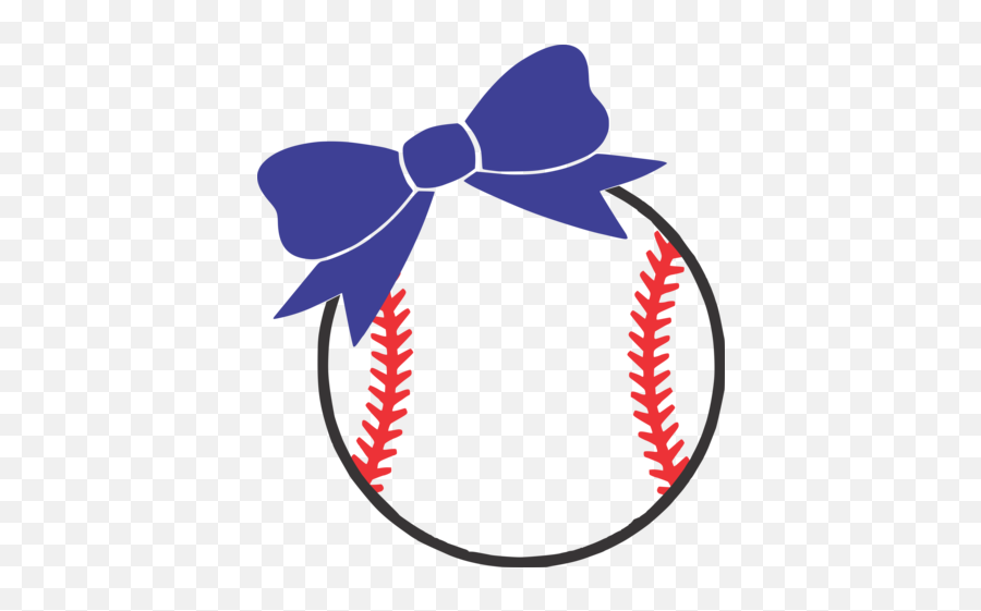 Softball With Bow And Bat Svg File - Softball Laces Clipart Png,Baseball Laces Png