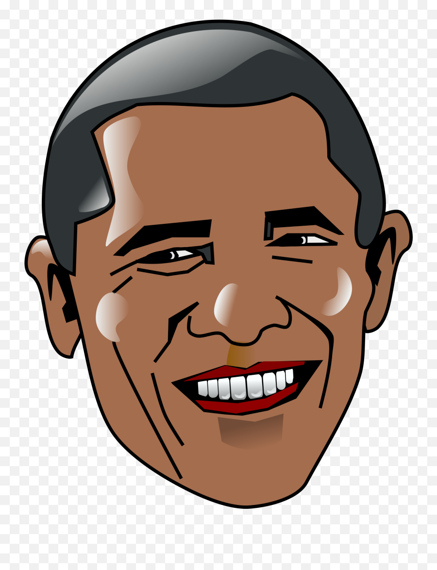 Obama Face Royalty Free Stock Png Files - Obama Cartoon Png,Face Png