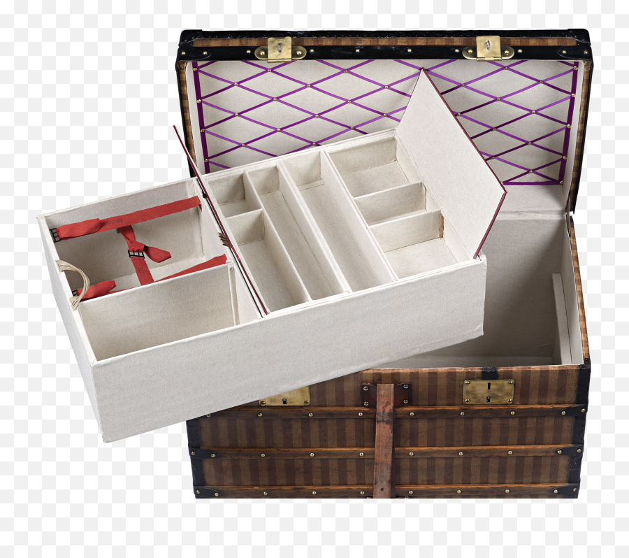 Louis Vuitton Rayée Steamer Trunk - Wood Png,Louis Vuitton Png