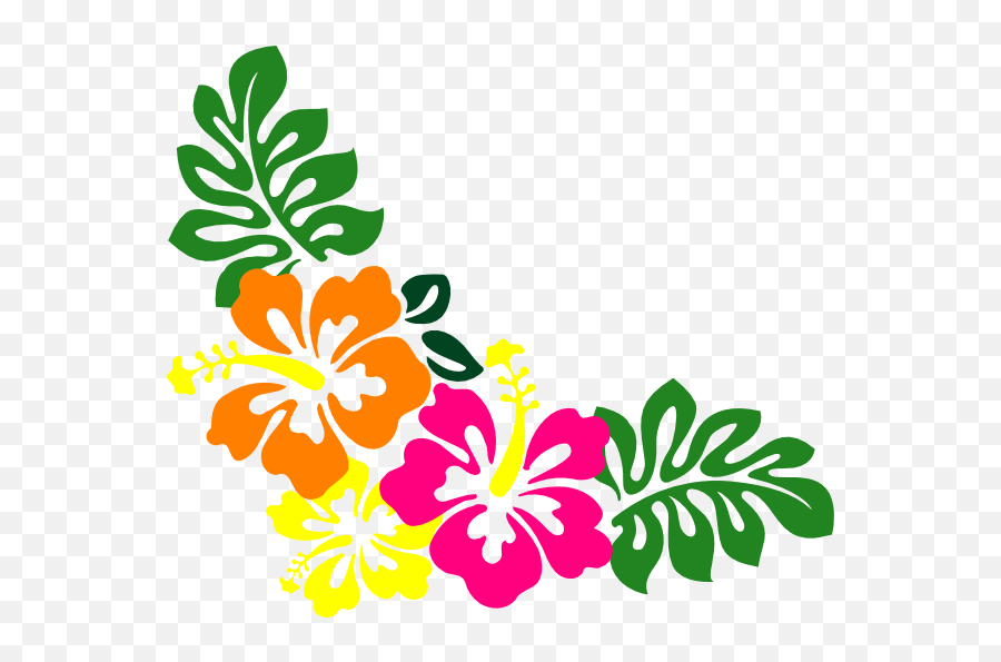 Moana Clipart Tropical Flower - Hibiscus Clip Art Png,Moana Clipart Png