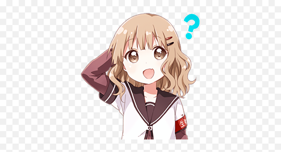 Shizu on Twitter Confused looking anime girls with question marks above  their heads folder  Twitter