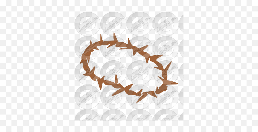Crown Of Thorns Stencil For Classroom Therapy Use - Great Reindeer Png,Thorn Crown Png