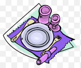 Setting Png Library Stocks Files - Table Setting Plate Clip Art,Dinner Table Png