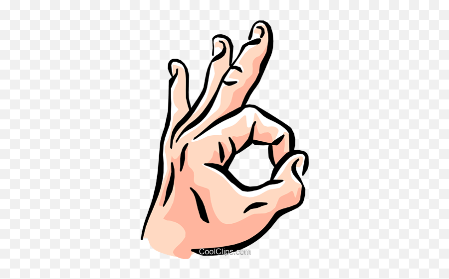 Clipart Transparent Ok Sign - Clipart Hand Ok Sign Png,Okay Hand Emoji Png
