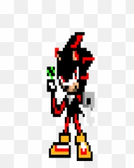Shadow Chaos Emerald - Sonic Chaos Emerald Pixel Art Png,Chaos Emerald Png