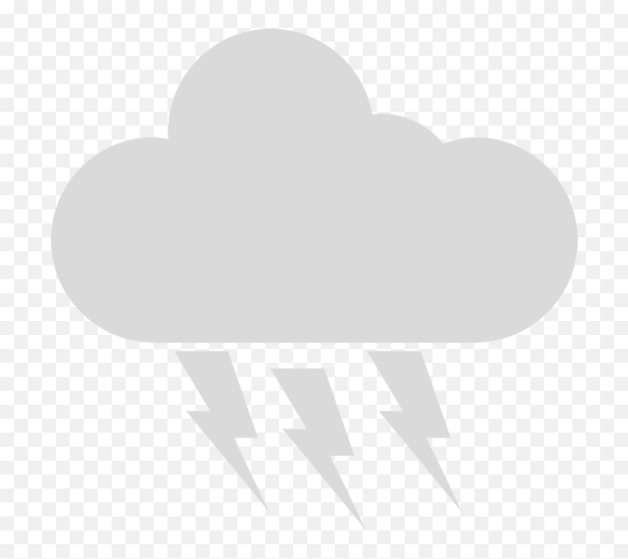 Thunder Thundercloud Thunderstorm - Nube Con Trueno Png,Thunder Cloud Png