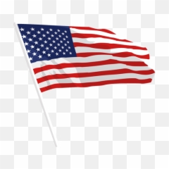 American Flag Clipart Transparent - Transparent Background American Flag Transparent Png,American Flag Png Free