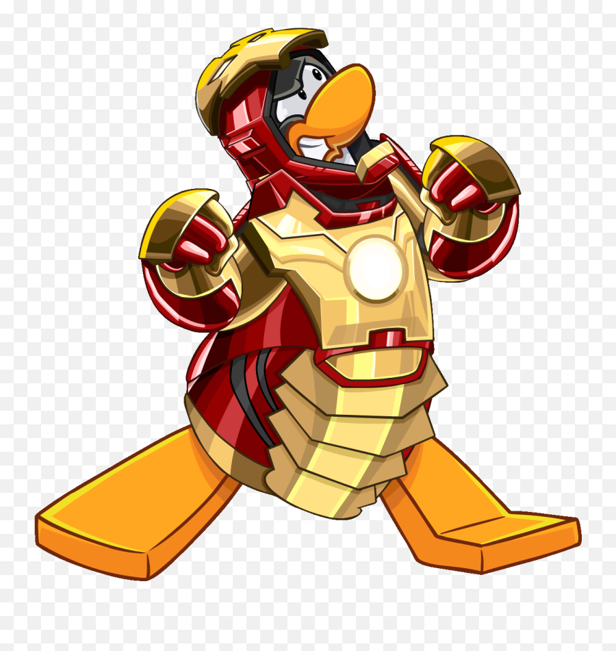 Download Hd Iron Man Clipart Disney Xd - Club Penguin Iron Club Penguin Super Heroe Png,Iron Man Transparent