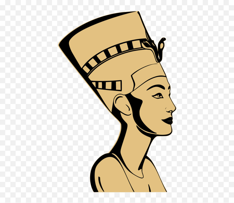 Line Artheadpleased Png Clipart - Royalty Free Svg Png Nefertiti Svg,King Tut Png