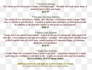 Southwest Florida White Doves - Birthdays Special Events Screenshot Png,White Doves Png