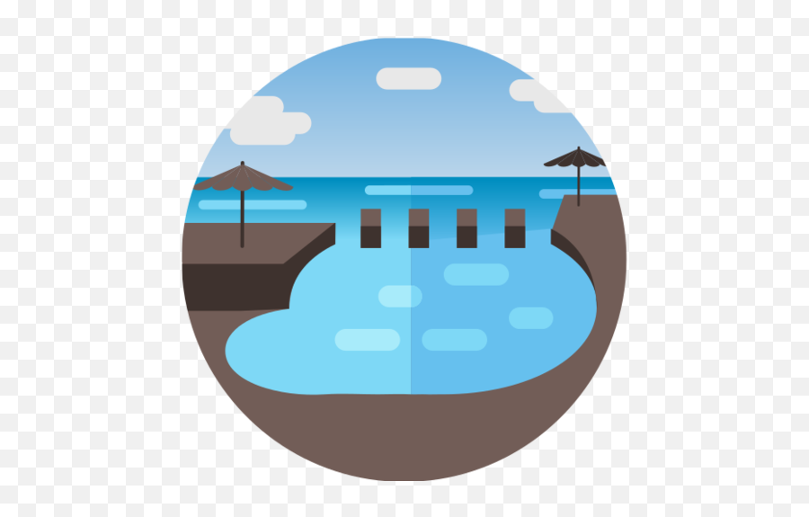 La Palma Canary Islands Blue Puddle Nature Holidays - Circle Png,Puddle Png