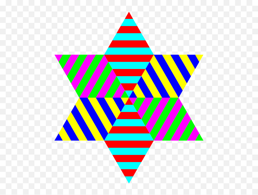 Hexagram Triangle Stripes Png Clip Arts Transparent