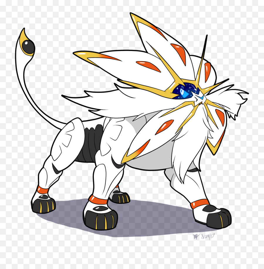 Look A Solar Eclipse I Kid - Draw Solgaleo Full Png,Solgaleo Png