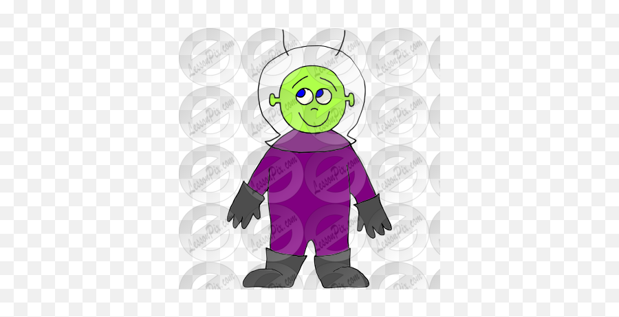 Happy Alien Picture For Classroom Therapy Use - Great Fictional Character Png,Alien Png