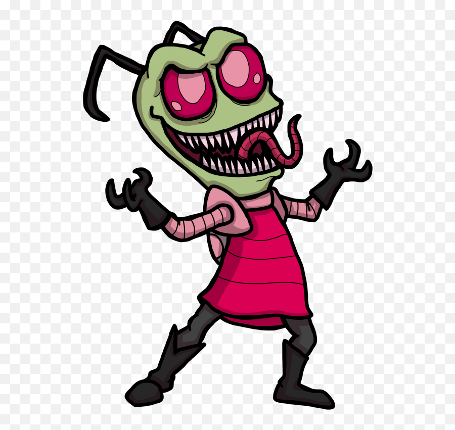 Invader Zim - Inveder Zim Colering Pages Png,Invader Zim Png