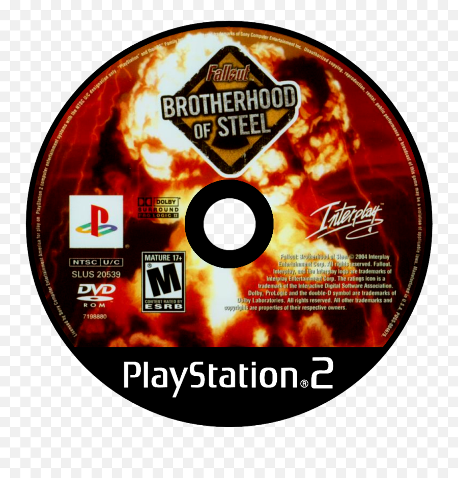 Brotherhood Of Steel Details - Guitar Hero Ps2 Disc Png,Brotherhood Of Steel Logo