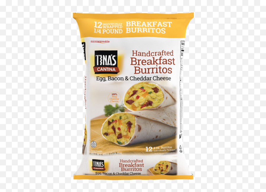 Tinau0027s Cantina Egg Bacon U0026 Cheese Breakfast Burritos 12 Count 4 Oz Each - Cantina Breakfast Burritos Review Png,Burritos Png
