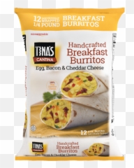 Tinau0027s Cantina Egg Bacon U0026 Cheese Breakfast Burritos 12 Count 4 Oz Each - Cantina Breakfast Burritos Review Png,Burritos Png