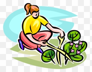 Gardener Clipart Garden Shears - Gardener Clipart Garden Working In The Garden Png,Gardener Png