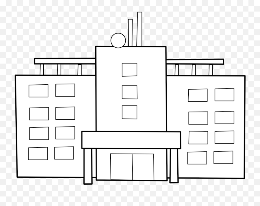 Line Artsquareangle Png Clipart - Royalty Free Svg Png Hospital Line Art Png,Hospital Png