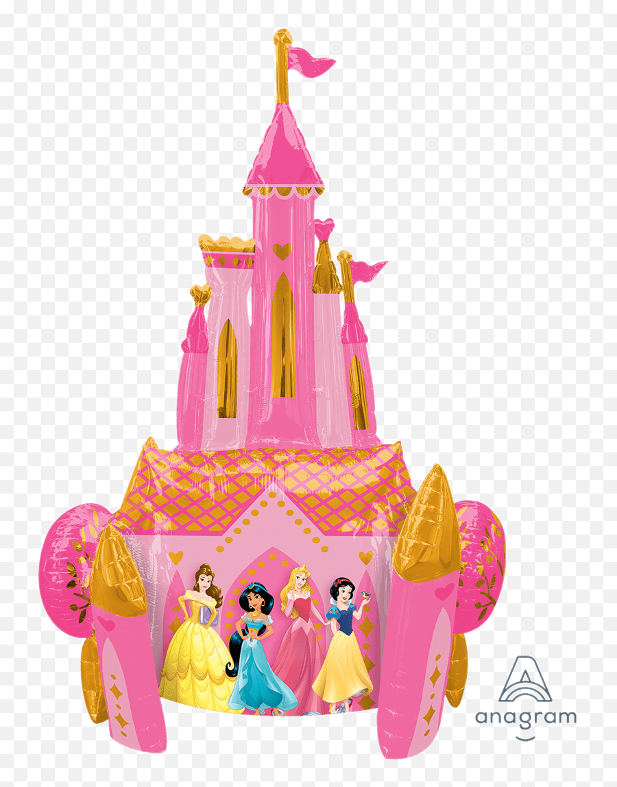Disney Princess Castle Airwalker - Disney Princess Balloons Party City Png,Princess Castle Png