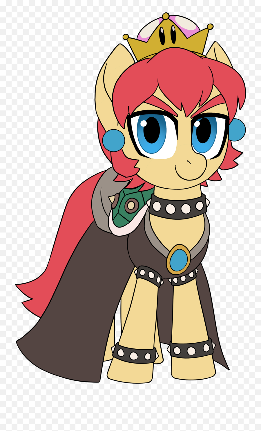 Bowser Bowsette Ponified Pony - Bowsette My Little Pony Png,Bowsette Png