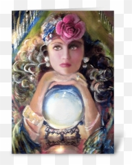 Pretty Gypsy U0026 Crystal Ball - With png