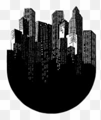 Download City Aesthetic Black White Blackandwhite - Aesthetic Tumblr Transparent Black And White png